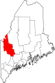 Karte, das Franklin County markiert