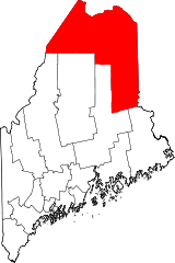 Das County im Bundesstaat Maine