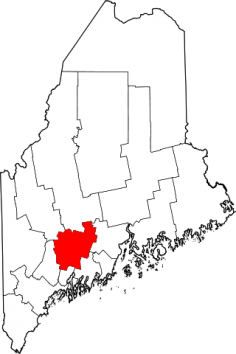 Das Kennebec County im Bundesstaat Maine