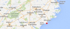 Ungefähre Lage von Heaven's Bay in North Carolina