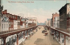 Die Bowery Straße um 1910