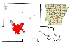 Pine Bluff im Bundesstaat Arkansas