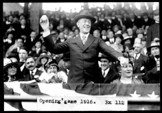 Wilson eröffnet die Baseball-Saison 1916