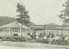 Der Park auf einer Postkarte von 1905