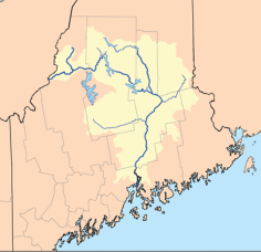 Einzugsgebiet in Maine